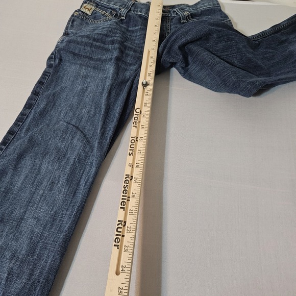Cinch Jeans Mens 28x34 Blue GOLD LABEL Relaxed Fit Straight Leg Denim IAN - Picture 7 of 11